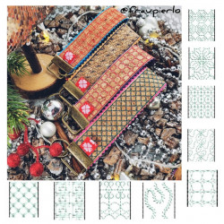 ADVENTSKALENDER 12. Dezember - Stickserie ITH - Schlüsselbänder Quilt Motive ITH